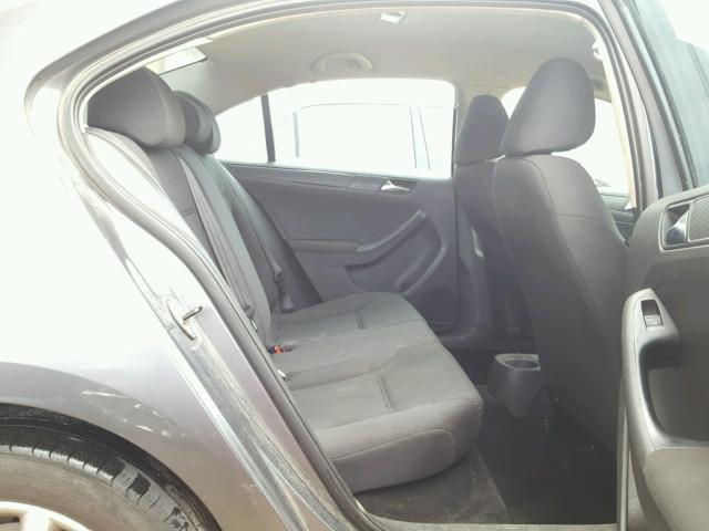 3VW1K7AJ5BM072680 - 2011 VOLKSWAGEN JETTA BASE 灰色 照片 6