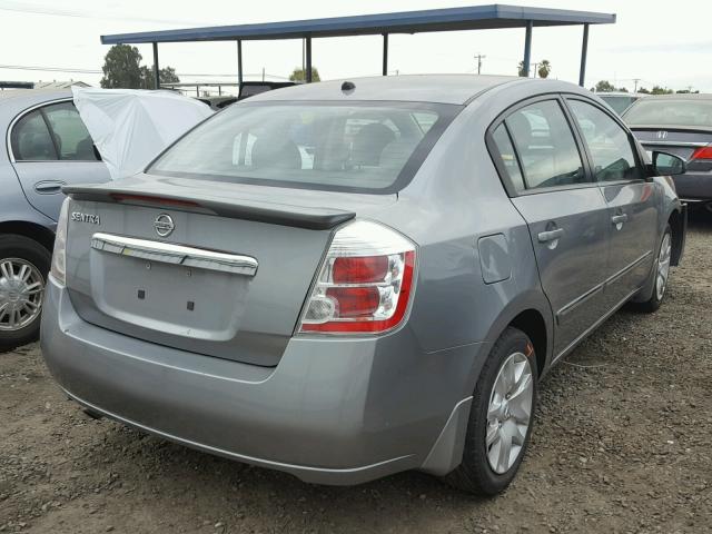 3N1AB6AP0CL763224 - 2012 NISSAN SENTRA 2.0 GRAY photo 4