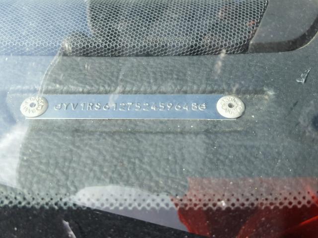 YV1RS612752459648 - 2005 VOLVO S60 შავი ფოტო 10