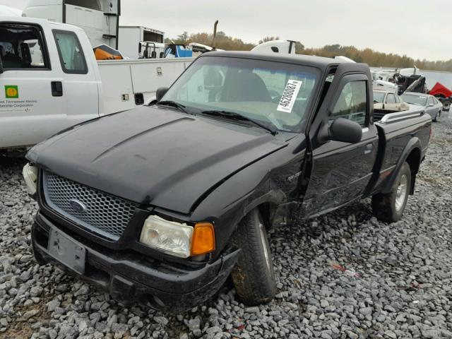 1FTYR10UX3PA89721 - 2003 FORD RANGER BLACK photo 2