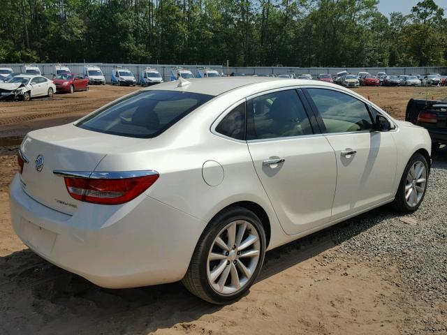 1G4PP5SK4C4156587 - 2012 BUICK VERANO WHITE photo 4