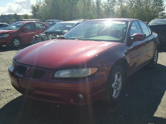 1G2WK52J2YF301793 - 2000 PONTIAC GRAND PRIX RED photo 2