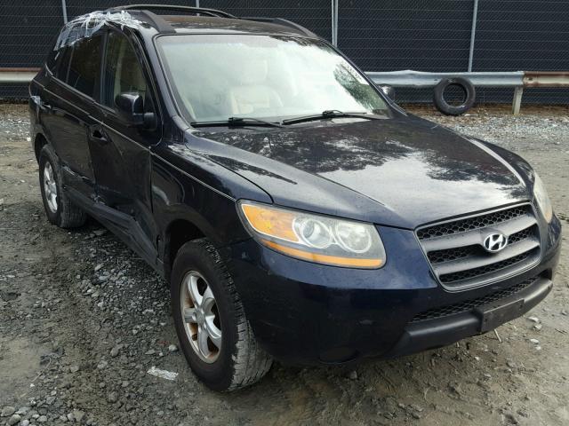 5NMSG13DX8H155451 - 2008 HYUNDAI SANTA FE G BLACK photo 1