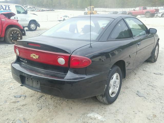 1G1JC12F247315861 - 2004 CHEVROLET CAVALIER BLACK photo 4