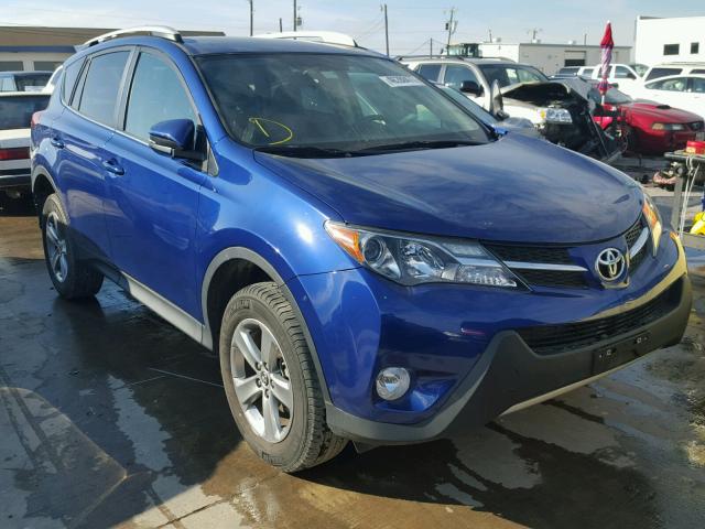 2T3WFREV3FW226300 - 2015 TOYOTA RAV4 BLUE photo 1