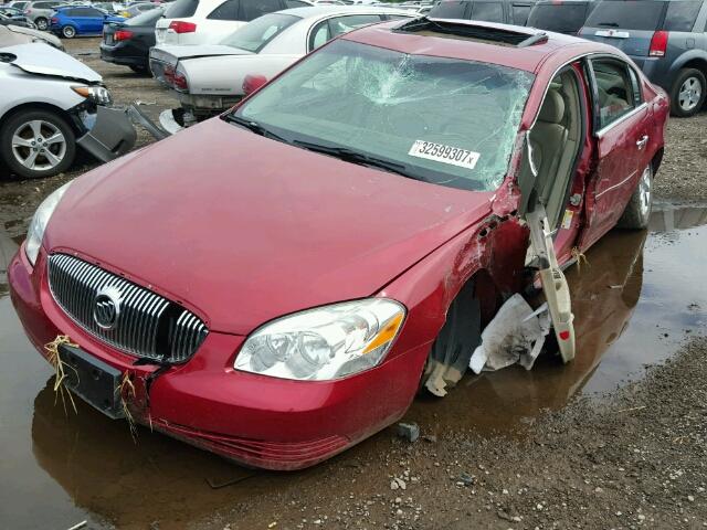 1G4HR57Y27U164270 - 2007 BUICK LUCERNE RED photo 2