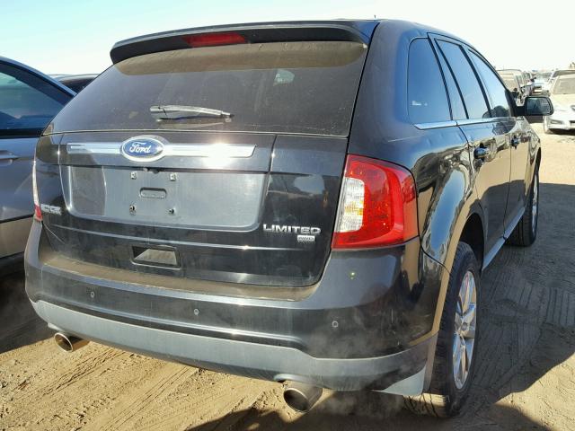 2FMDK4KC3CBA08778 - 2012 FORD EDGE LIMIT BLACK photo 4