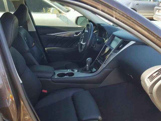 JN1BV7AP0EM675297 - 2014 INFINITI Q50 BASE Marrón foto 5