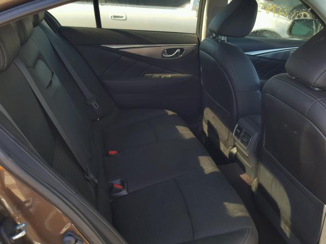 JN1BV7AP0EM675297 - 2014 INFINITI Q50 BASE Marrón foto 6