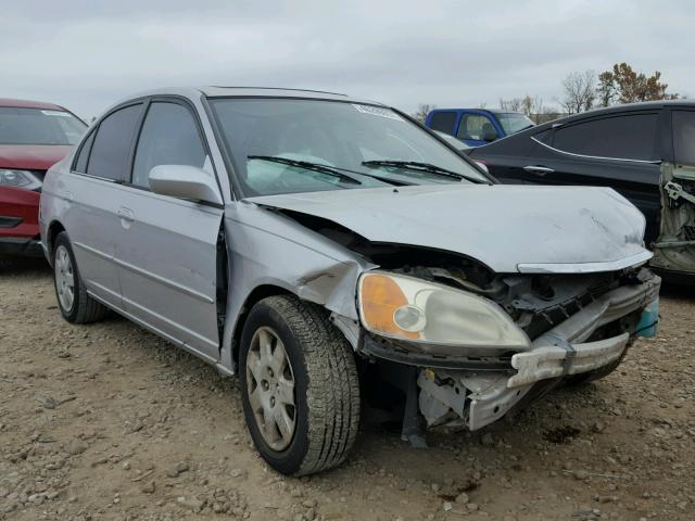 1HGES26761L001607 - 2001 HONDA CIVIC EX ვერცხლისფერი ფოტო 1