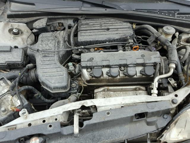1HGES26761L001607 - 2001 HONDA CIVIC EX ვერცხლისფერი ფოტო 7