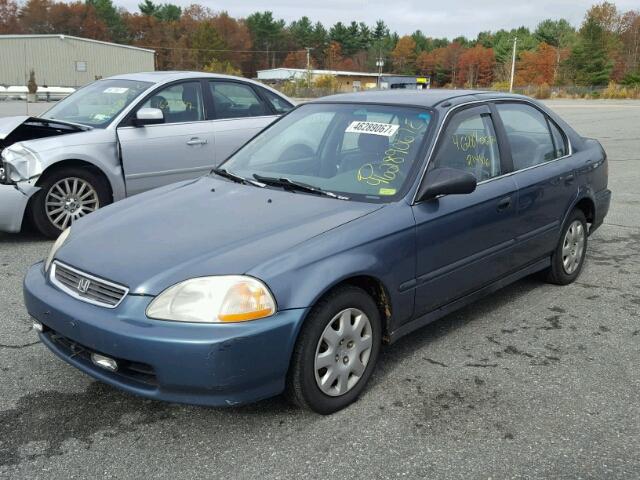 2HGEJ6679WH548160 - 1998 HONDA CIVIC LX BLUE photo 2