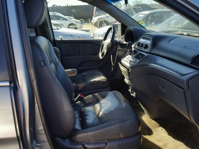 5FNRL38607B035741 - 2007 HONDA ODYSSEY EX BLUE photo 5