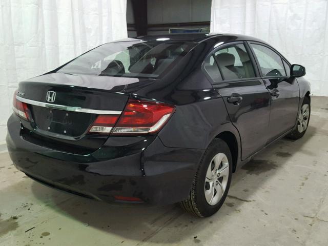 2HGFB2F52DH522523 - 2013 HONDA CIVIC LX BLACK photo 4