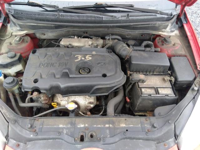 KMHCN35CX8U081740 - 2008 HYUNDAI ACCENT BAS RED photo 7