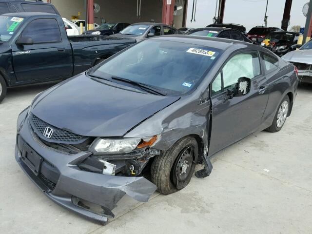 2HGFG3B52CH550379 - 2012 HONDA CIVIC LX GRAY photo 2