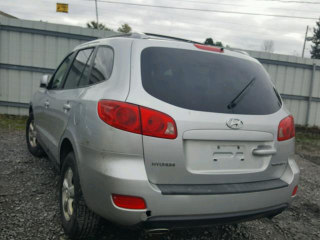 5NMSG13D67H028890 - 2007 HYUNDAI SANTA FE G SILVER photo 3