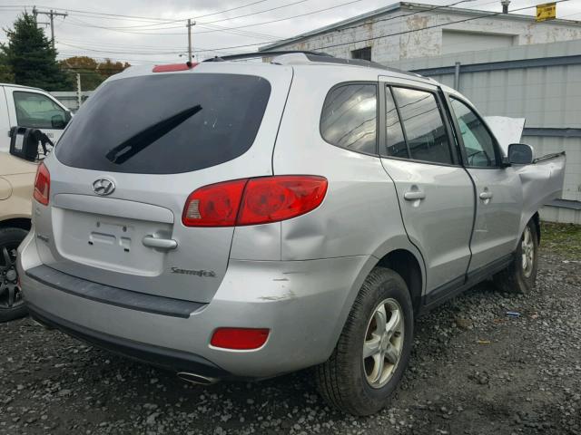 5NMSG13D67H028890 - 2007 HYUNDAI SANTA FE G SILVER photo 4