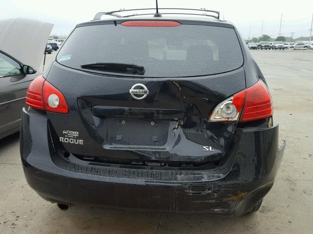 JN8AS5MT7AW008468 - 2010 NISSAN ROGUE BLACK photo 9