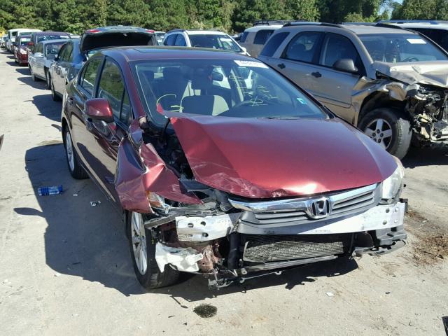 2HGFB2F88CH515360 - 2012 HONDA CIVIC EX ბურგუნდია ფოტო 1