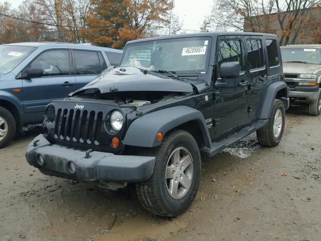 1J4BA3H17AL100370 - 2010 JEEP WRANGLER U BLACK photo 2