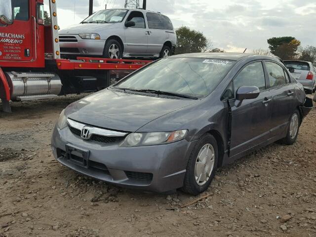 JHMFA36249S014033 - 2009 HONDA CIVIC HYBR GRAY photo 2