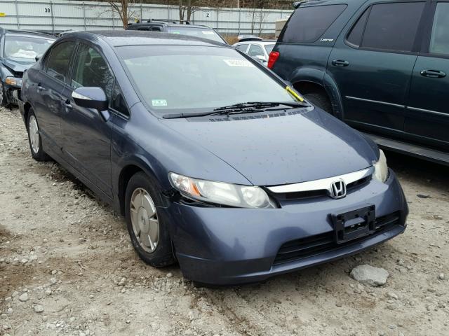 JHMFA36208S003044 - 2008 HONDA CIVIC HYBR BLUE photo 1