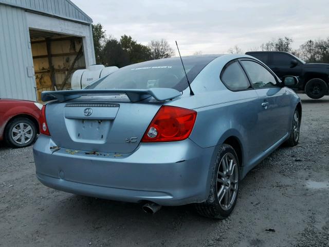 JTKDE177250040656 - 2005 TOYOTA SCION TC BLUE photo 4