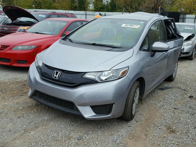 JHMGK5H58HS005614 - 2017 HONDA FIT LX SILVER photo 2