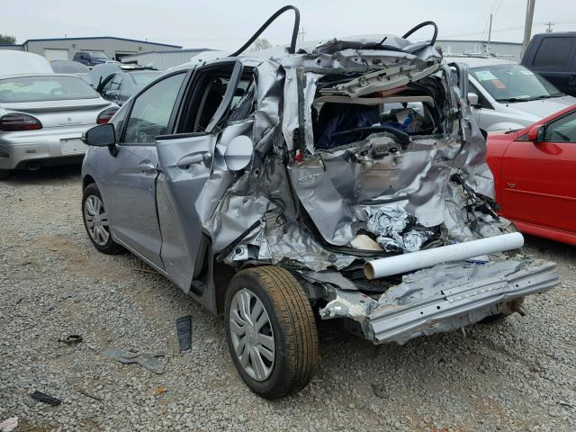 JHMGK5H58HS005614 - 2017 HONDA FIT LX Сріблястий фото 3