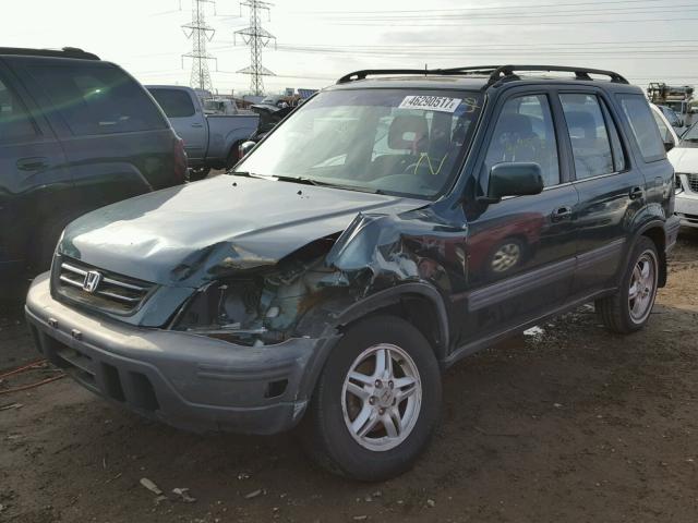 JHLRD18621C012549 - 2001 HONDA CR-V EX GREEN photo 2