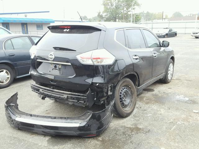 KNMAT2MT7FP590791 - 2015 NISSAN ROGUE S BLACK photo 4