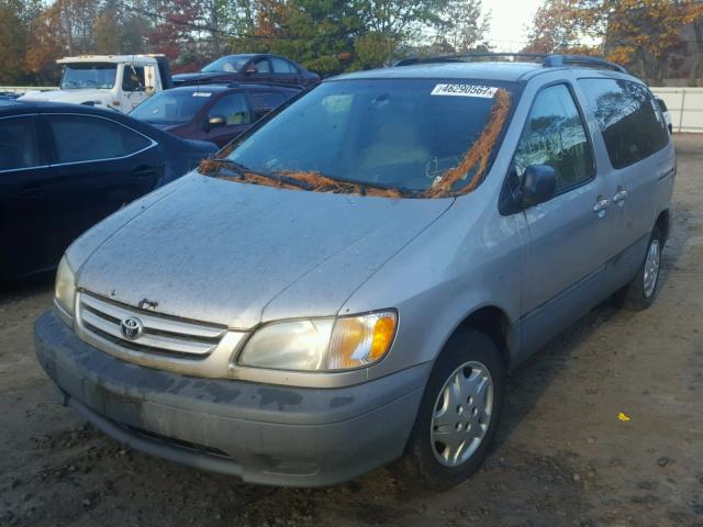 4T3ZF19C53U552604 - 2003 TOYOTA SIENNA CE GRAY photo 2