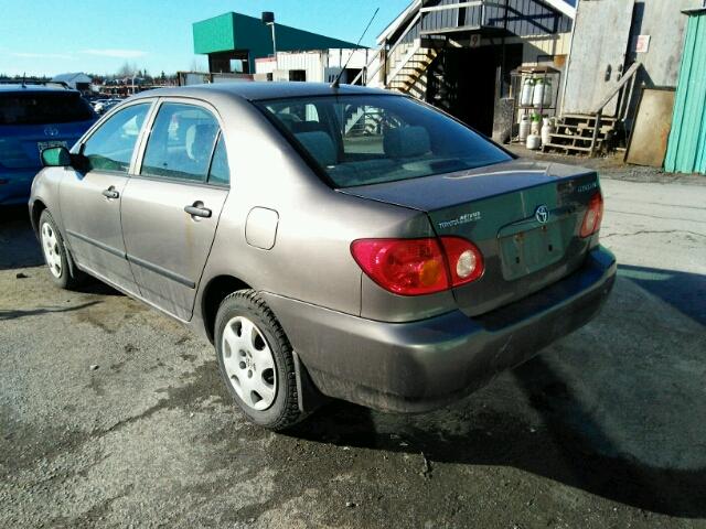 2T1BR32E73C722150 - 2003 TOYOTA COROLLA CE GRAY photo 3