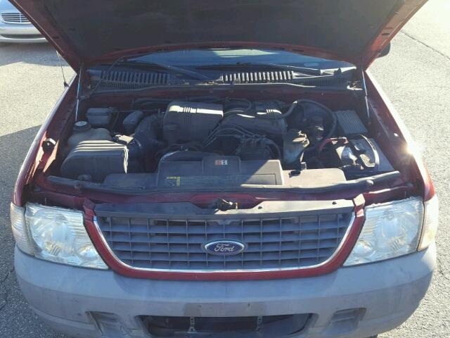 1FMZU72E52ZB14180 - 2002 FORD EXPLORER X RED photo 7