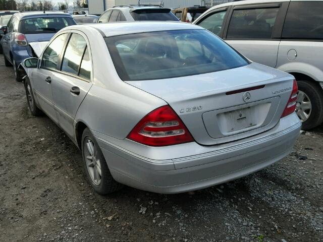 WDBRF40J74F509459 - 2004 MERCEDES-BENZ C 230K SPO SILVER photo 3