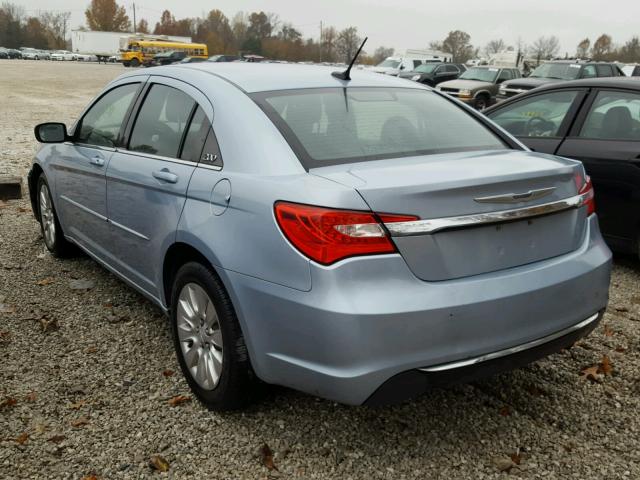 1C3CCBAB9CN190716 - 2012 CHRYSLER 200 LX BLUE photo 3