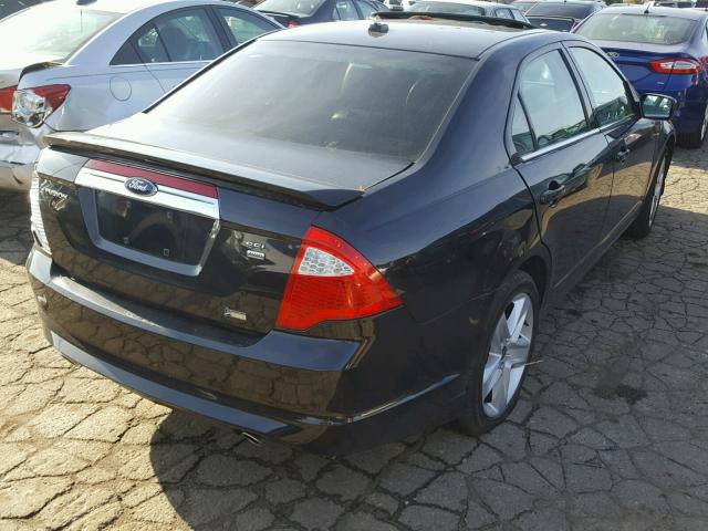 3FAHP0CGXAR152883 - 2010 FORD FUSION SEL BLACK photo 4