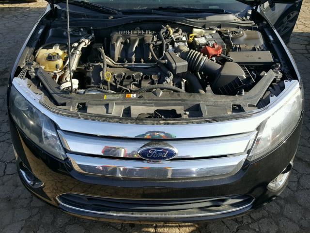 3FAHP0CGXAR152883 - 2010 FORD FUSION SEL BLACK photo 7