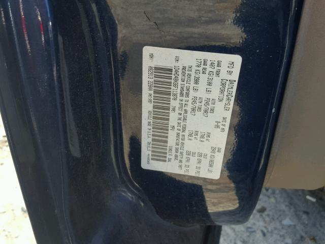 1D4HD48N36F113870 - 2006 DODGE DURANGO SL BLUE photo 10