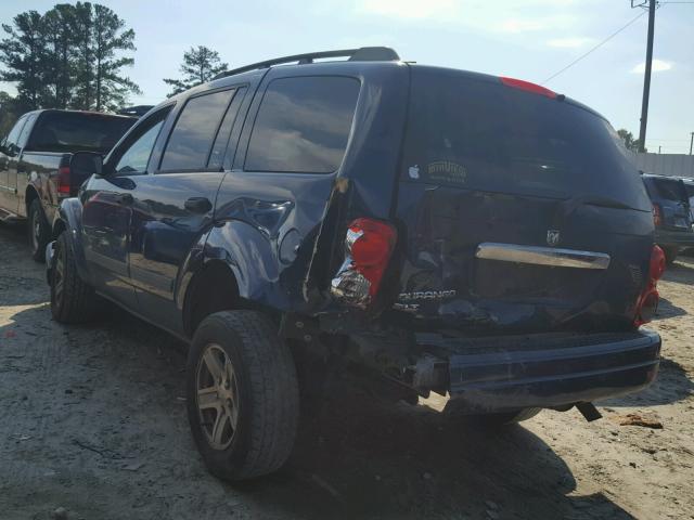 1D4HD48N36F113870 - 2006 DODGE DURANGO SL BLUE photo 3