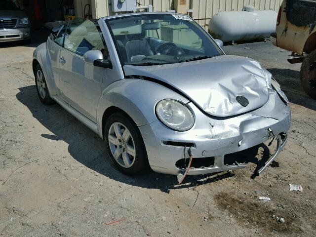 3VWRF31Y87M416748 - 2007 VOLKSWAGEN NEW BEETLE SILVER photo 1