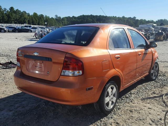 KL1TD56646B626388 - 2006 CHEVROLET AVEO BASE Қызғылт сары фото 4