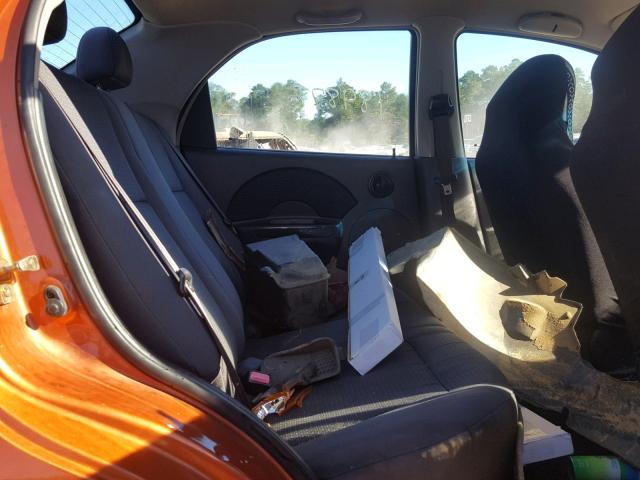 KL1TD56646B626388 - 2006 CHEVROLET AVEO BASE Қызғылт сары фото 6