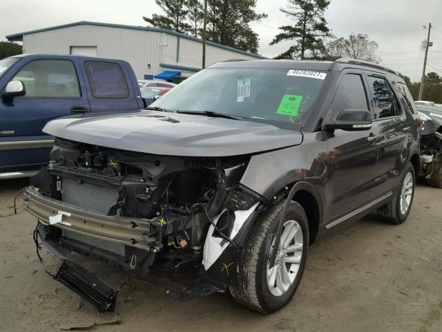 1FM5K7D86HGD34492 - 2017 FORD EXPLORER X GRAY photo 2