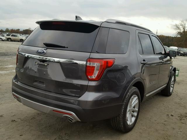 1FM5K7D86HGD34492 - 2017 FORD EXPLORER X GRAY photo 4