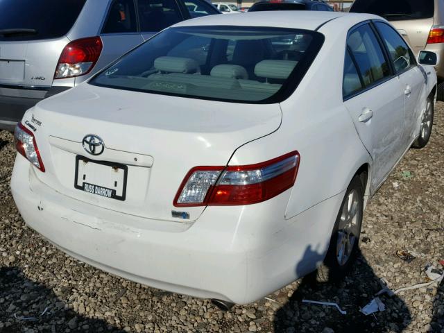 4T1BB46K19U069915 - 2009 TOYOTA CAMRY HYBR WHITE photo 4