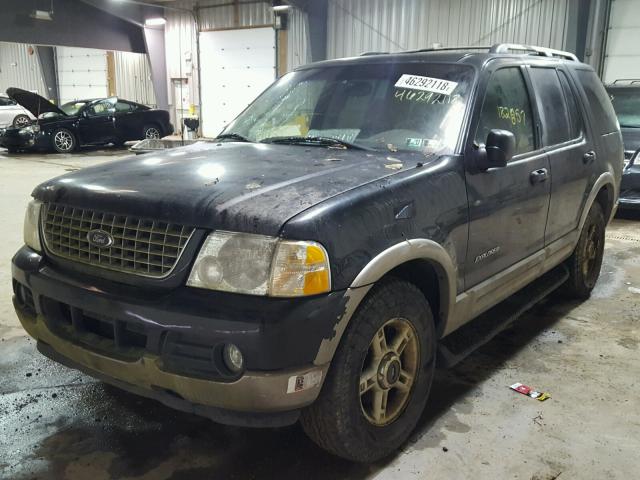 1FMZU74E82UA36634 - 2002 FORD EXPLORER E BLACK photo 2