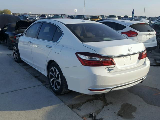 1HGCR2F72GA005001 - 2016 HONDA ACCORD EX WHITE photo 3