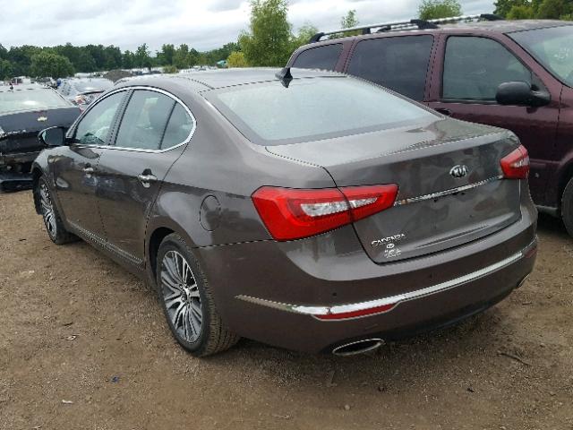 KNALN4D7XF5177192 - 2015 KIA CADENZA PR BROWN photo 3